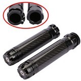 Universal 7-8 Inch Motorcycle Cnc Carbon Fiber Hand Grips Handle Bar